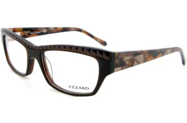 Image of Thierry Mugler Single Vision Prescription Eyeglasses 30042 Brown-Cognac Tile Frame, Women, 51-17-135 30042-C6RX