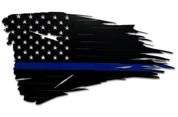 Image of Thin Blue Line Flag Metal Sign, 20'' - TBL-MS-20