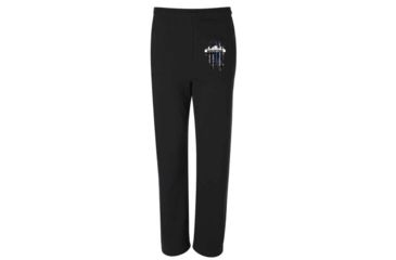 Image of Thin Blue Line Sweatpants, Houston, Black - HOUSTON-TBL-SPANTS-BLK-XXL