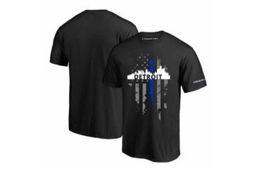 Image of Thin Blue Line T-shirt - Detroit Large, - DETROIT-LRG-TBL-SHIRT-BLK-L