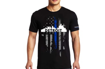 Image of Thin Blue Line T-shirt - Detroit Large, - DETROIT-LRG-TBL-SHIRT-BLK-L