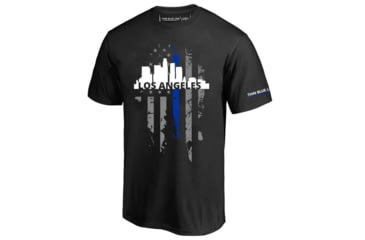 Image of Thin Blue Line T-shirt - La Large, - LA-LRG-TBL-SHIRT-BLK-2XL