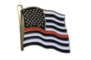 Image of Thin Blue Line Thin Red Line American Flag Pin, TRLAM