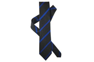 Image of Thin Blue Line Tie, Long, Thin Blue Line - TBL-BLACK-TIE-LONG