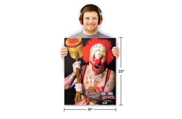 Image of Thompson Target Bo-Bo Clown 19x25in Paper Zombie Shooting Targets, 20 Pack, Red, Extra Large, 0543-20