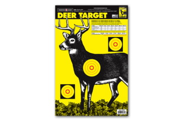 Image of Thompson Target Deer 12.5x19in Paper Hunting Shooting Targets, 30 Pack, Yellow, Large, 4230-30