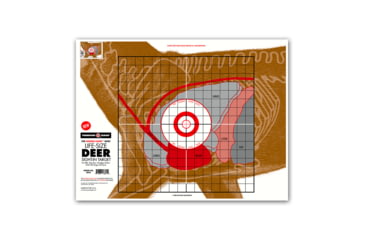 Image of Thompson Target Life-Size Deer Sight-In 19x25 Hunting Targets, 20 Pack, Brown, Extra Large, 8825-20