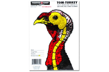 Image of Thompson Target Life-Size Turkey 6.5x9 Adhesive Peel &amp; Stick Targets, 25 Pack, Multi, Extra Small, 4819-25