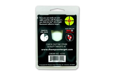 Image of Thompson Target Stick-Um-Up 3in Adhesive Targets In Re-Close Container, 100 Pack, Green, Extra Small, 6220-100