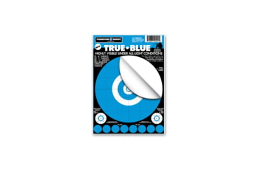 Image of Thompson Target True Blue 6.5x9in Adhesive Peel &amp; Stick Targets, 30 Pack, Blue, XS, 5521-30