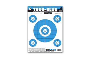 Image of Thompson Target True Blue 9x12 Paper Shooting Targets, 50 Pack, Blue, Small, 2121-50