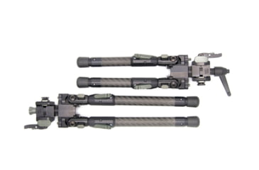 Image of Tier One Atac Bipod - Carbon QD Picatinny Tilt Only 9in, Grey, T1ATACC-LTPIC