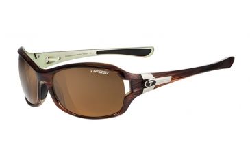 Image of Tifosi Optics Dea SL Sunglasses, Brown Polarized Lenses, Sagewood Frame 0090503850