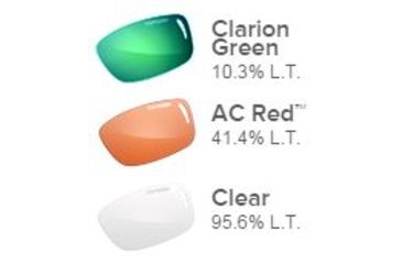 Image of Tifosi Optics Podium XC Sunglasses - Black/White Frame w/Clarion Green,AC Red and Clear Lens 1070106428