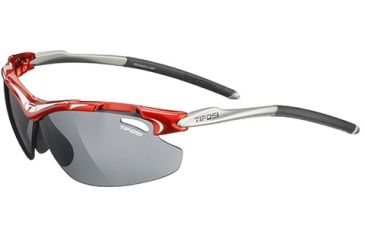 Image of Tifosi Optics Tyrant w/ AC Red, Clear, Smoke Lenses, Metallic Red Frame 0070102701