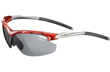 Image of Tifosi Optics Tyrant w/ EC, GT, Smoke Lenses, Metallic Red Frame 0070202715