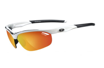 Image of Tifosi Optics Veloce w/ EC, GT, Smoke/Red Glare Guard Lenses, White/Black Frame 1040204816