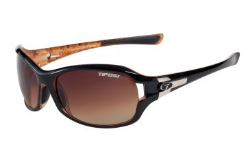 Image of Tifosi Dea Sunglasses - Sundown Frame, Brown Gradient/AC Red/Clear Lenses 0090103307