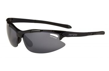 Image of Tifosi Pave Sunglasses - Gloss Black Frame, Smoke Polarized Fototec Lenses 0130600261