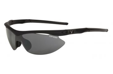 Image of Tifosi Slip Sunglasses - Matte Black Frame, Smoke/AC Red/Clear Lenses 0010100101