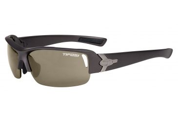 Image of Tifosi Slope Sunglasses - Magnesium Frame, Brown/AC Red/Clear Lenses 0030100802