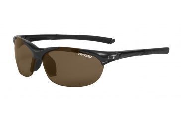 Image of Tifosi Wisp Sunglasses - Gloss Black Frame, Brown Polarized Lenses 0040500250