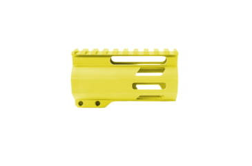 Image of Tiger Rock AR-15 4in M-Lok Super Slim Free Float Handguard w/2in &amp; 3in M-Lok Rail Sections, Cerakote, Plain, Lemon, Small, FML-4-LEM