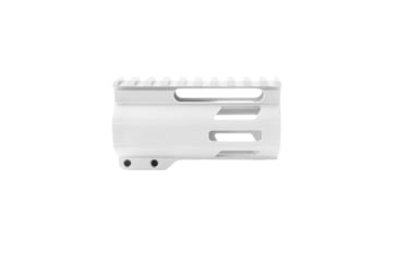 Image of Tiger Rock AR-15 4in M-Lok Super Slim Free Float Handguard w/2in &amp; 3in M-Lok Rail Sections, Cerakote, Plain, White, Small, FML-4-WHI