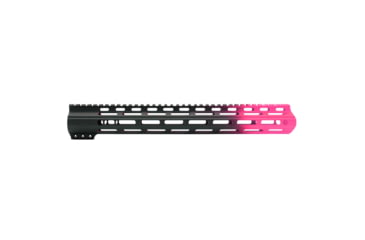 Image of Tiger Rock AR-15 Angle Cut Clamp On M-Lok 15in Handguard, Black Base, Cerakote, Gradient, Pink, Medium, FMLUS-15D-PNK-GRADIENT