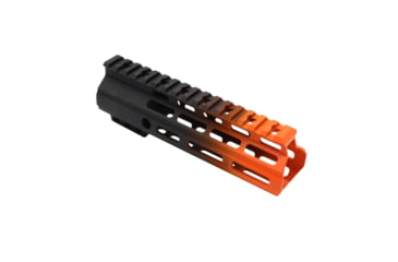 Image of Tiger Rock AR-15 Angle Cut Clamp On M-Lok 7in Handguard, Black Base, Cerakote, Gradient, Organge, Medium, FMLUS-7D-ORG-GRADIENT