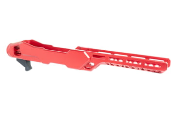 Image of Timber Creek Outdoors Enforcer Rifle Chassis Red Aluminum Fits Ruger 10/22 Compatible w/ MSR Buffer Tubes, ERC1022R