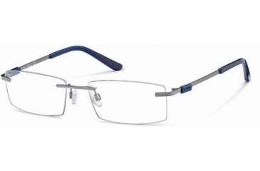 Image of Timberland TB1216 Eyeglass Frames - Shiny Light Ruthenium Frame Color