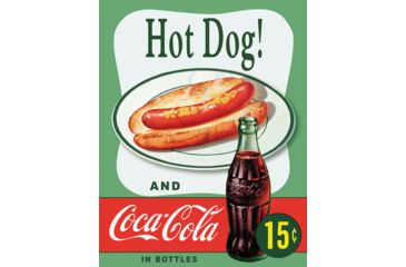 Image of Tin Signs Hot Dog And Coke Tin Sign TSN1048