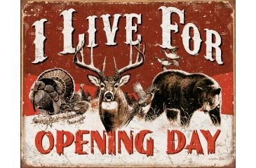 Image of Tin Signs Live For Opening Day Tin Sign TSN1816