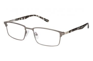 Image of TLG NU019 Bifocal Prescription Eyeglasses - Frame Mt Gun/Gry Tort, Size 53/18mm LYNU01901