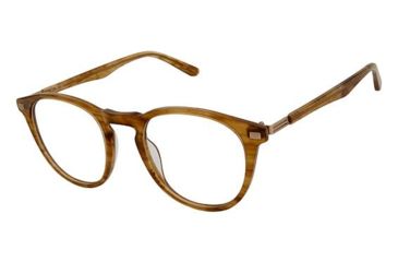Image of TLG NU026 Eyeglass Frames - Frame BROWN HORN, Size 47/20mm LYNU02602