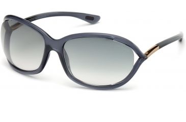 Image of Tom Ford FT0008 Sunglasses - Grey Frame Color, Gradient Smoke Lens Color