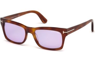 Image of Tom Ford FT0494 Sunglasses - Blonde Havana Frame Color, Violet Lens Color