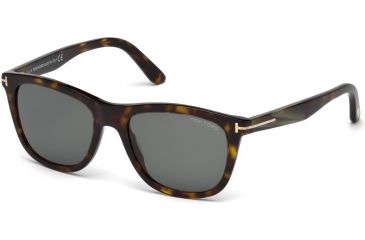 Image of Tom Ford FT0500 Sunglasses - Dark Havana Frame Color, Green Lens Color