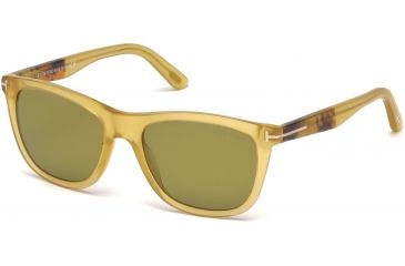 Image of Tom Ford FT0500 Sunglasses - Yellow Frame Color, Green Lens Color