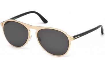 Image of Tom Ford FT0525 Sunglasses - Shiny Rose Gold Frame Color, Smoke Lens Color