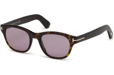 Image of Tom Ford FT0530 Sunglasses - Dark Havana Frame Color, Violet Lens Color