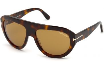 Image of Tom Ford FT0589 Sunglasses - Havana Frame Color, Brown Lens Color