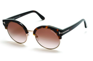 Image of Tom Ford FT0608 Sunglasses - Dark Havana Frame Color, Brown Mirror Lens Color