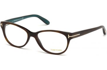 Image of Tom Ford FT5292 Eyeglass Frames - Dark Havana Frame Color