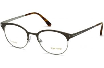 Image of Tom Ford FT5382 Eyeglass Frames - Matte Gunmetal Frame Color, Matte Gunmetal Lens Color