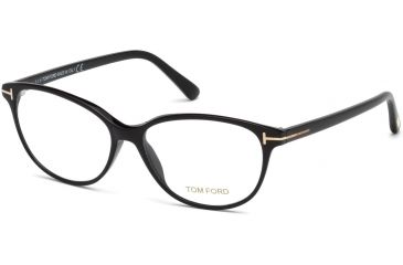 Image of Tom Ford FT5421 Eyeglass Frames - Shiny Black Frame Color