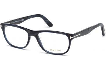 Image of Tom Ford FT5430 Eyeglass Frames - Coloured Horn Frame Color