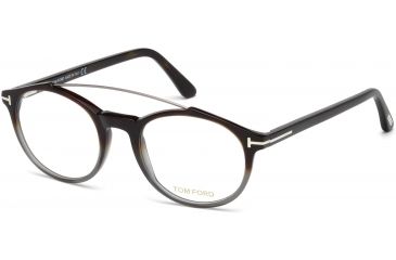 Image of Tom Ford FT5455 Eyeglass Frames - Coloured Havana Frame Color, Coloured Havana Lens Color
