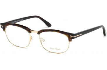 Image of Tom Ford FT5458 Eyeglass Frames - Dark Havana Frame Color